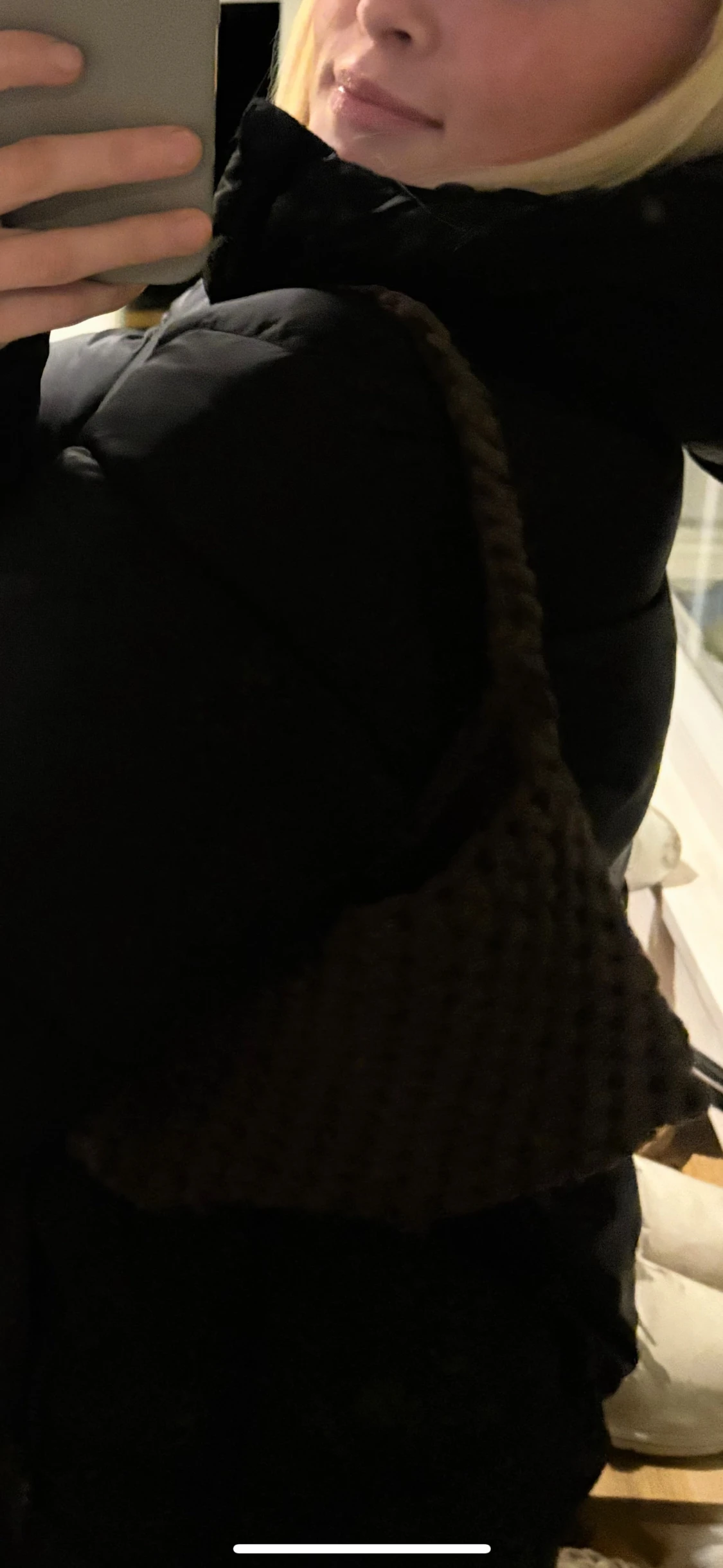 Brun virkad axelväska - 2