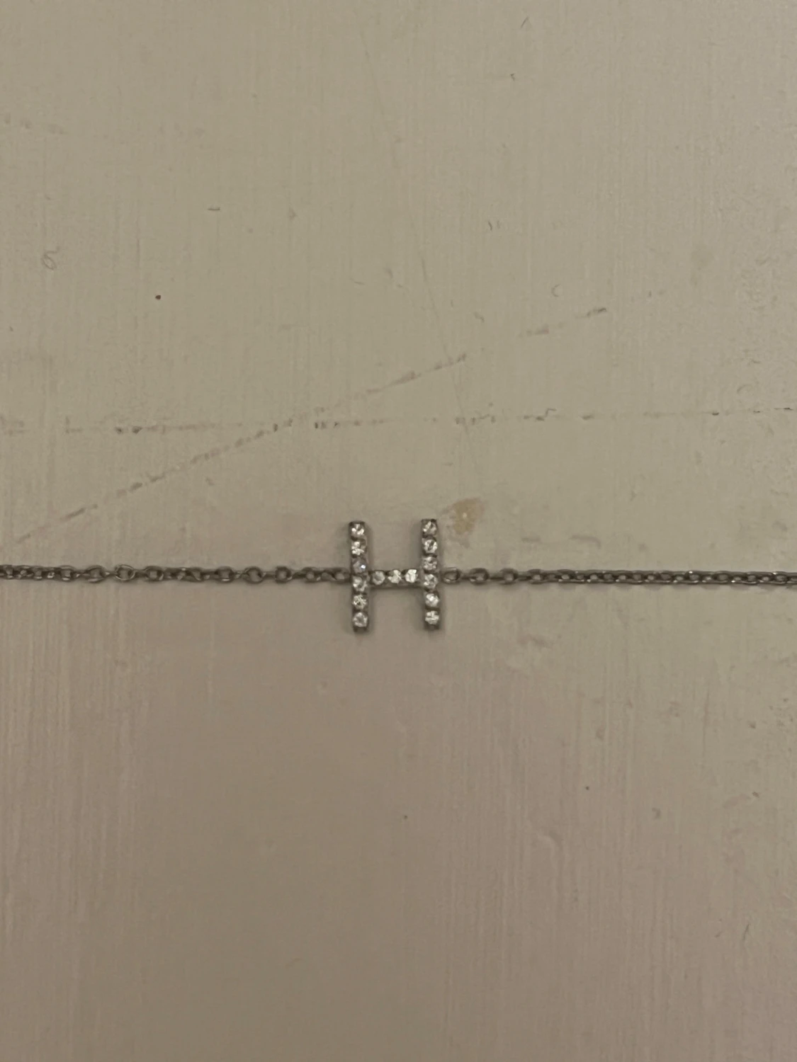 Edblad armband med H och stenar - 1