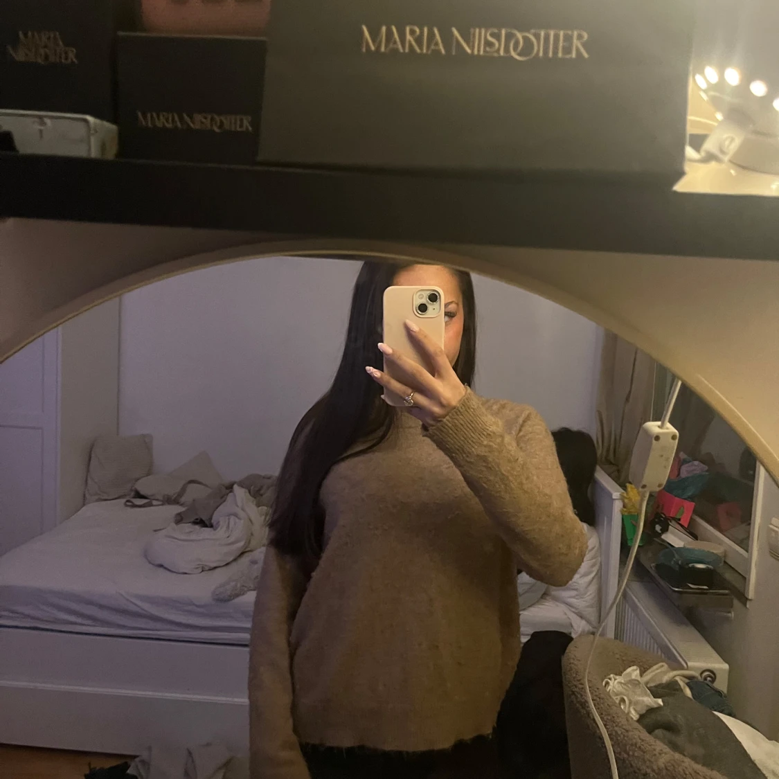 Beige stickad tröja från Zara - 2