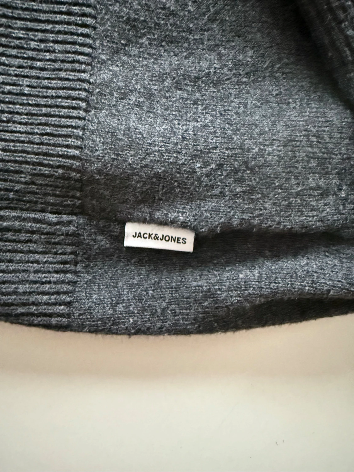 Mörkgrå stickad tröja Jack & Jones  - 3