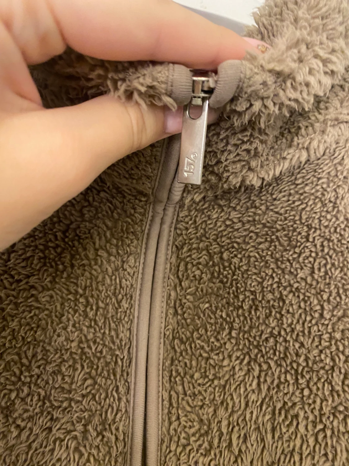 Beige teddyjacka från 157, storlek S - 2