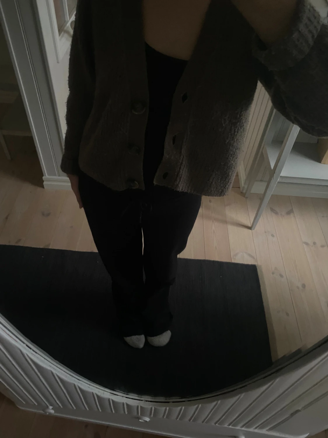 Brun stickad kofta från Lindex - 2