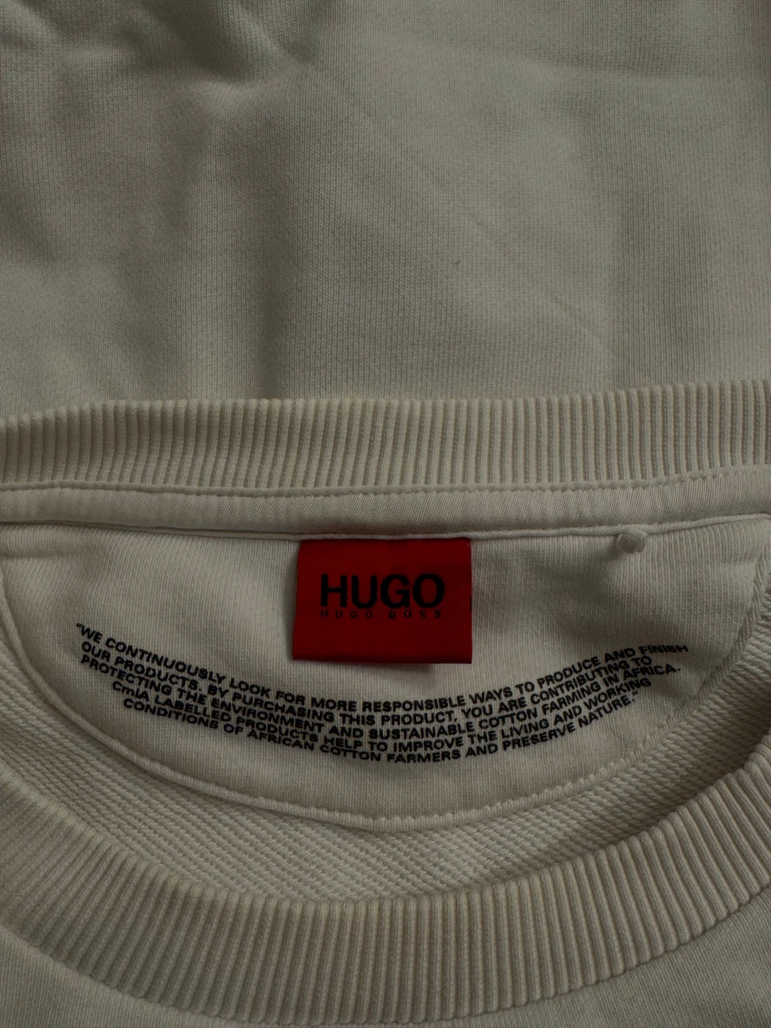 Vit sweatshirt  med tryck - 3