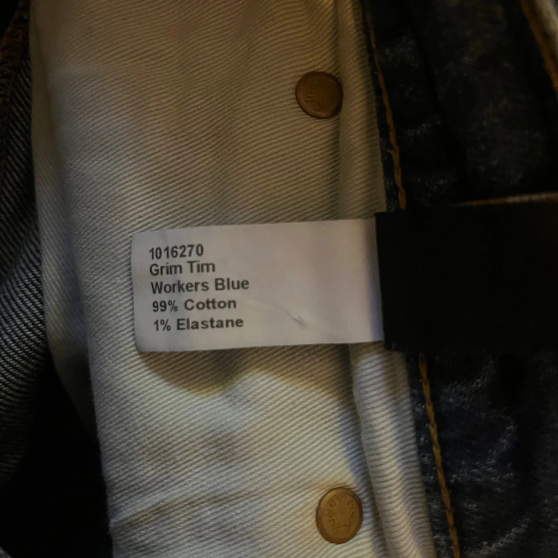 Mörkblå Nudie Jeans  W30 L30 Grim Tim - 4