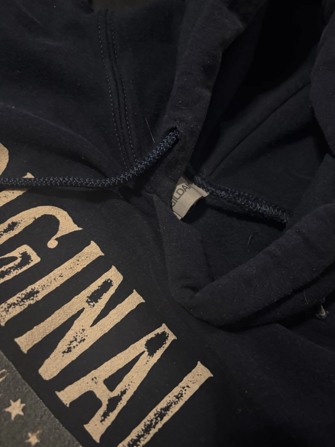 Svart hoodie med stjärntryck Original Fit - 4