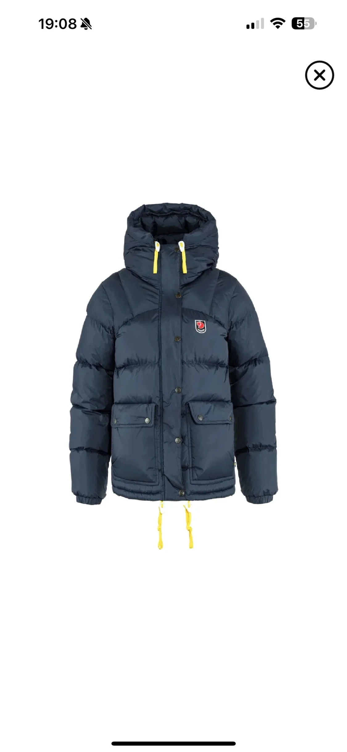 Mörkblå dunjacka från Fjällräven BYTES