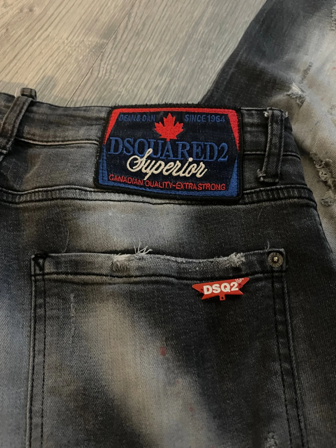 Svarta Dsquared2 jeans med splatter - 2