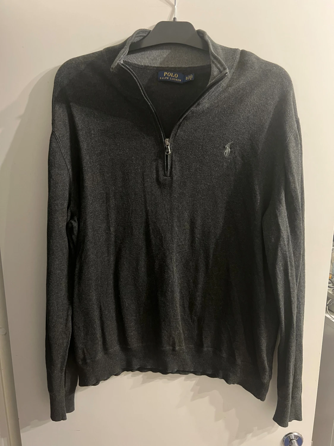 Mörkgrå half zip tröja Polo Ralph Lauren