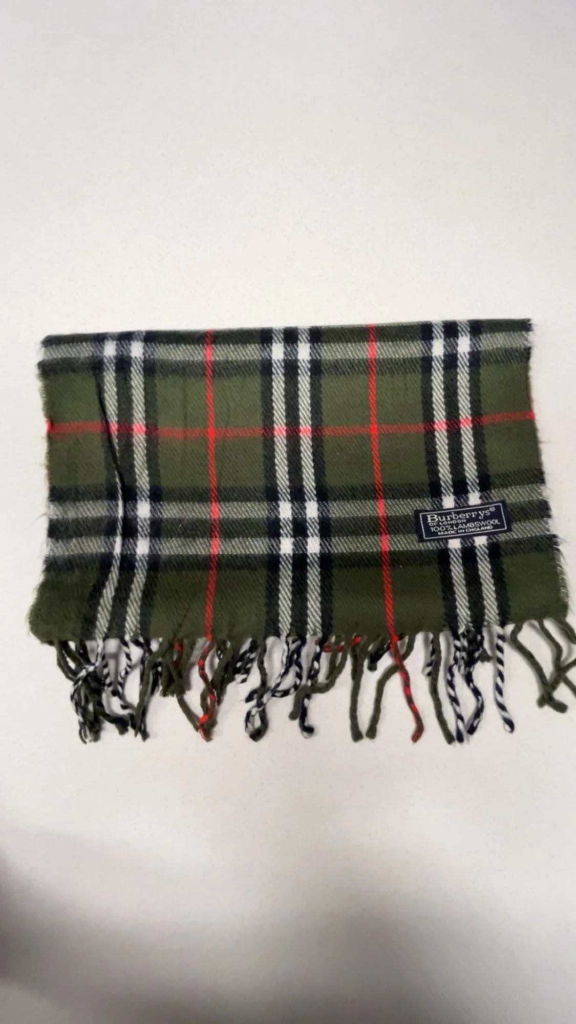 Rutig grön halsduk från Burberrys