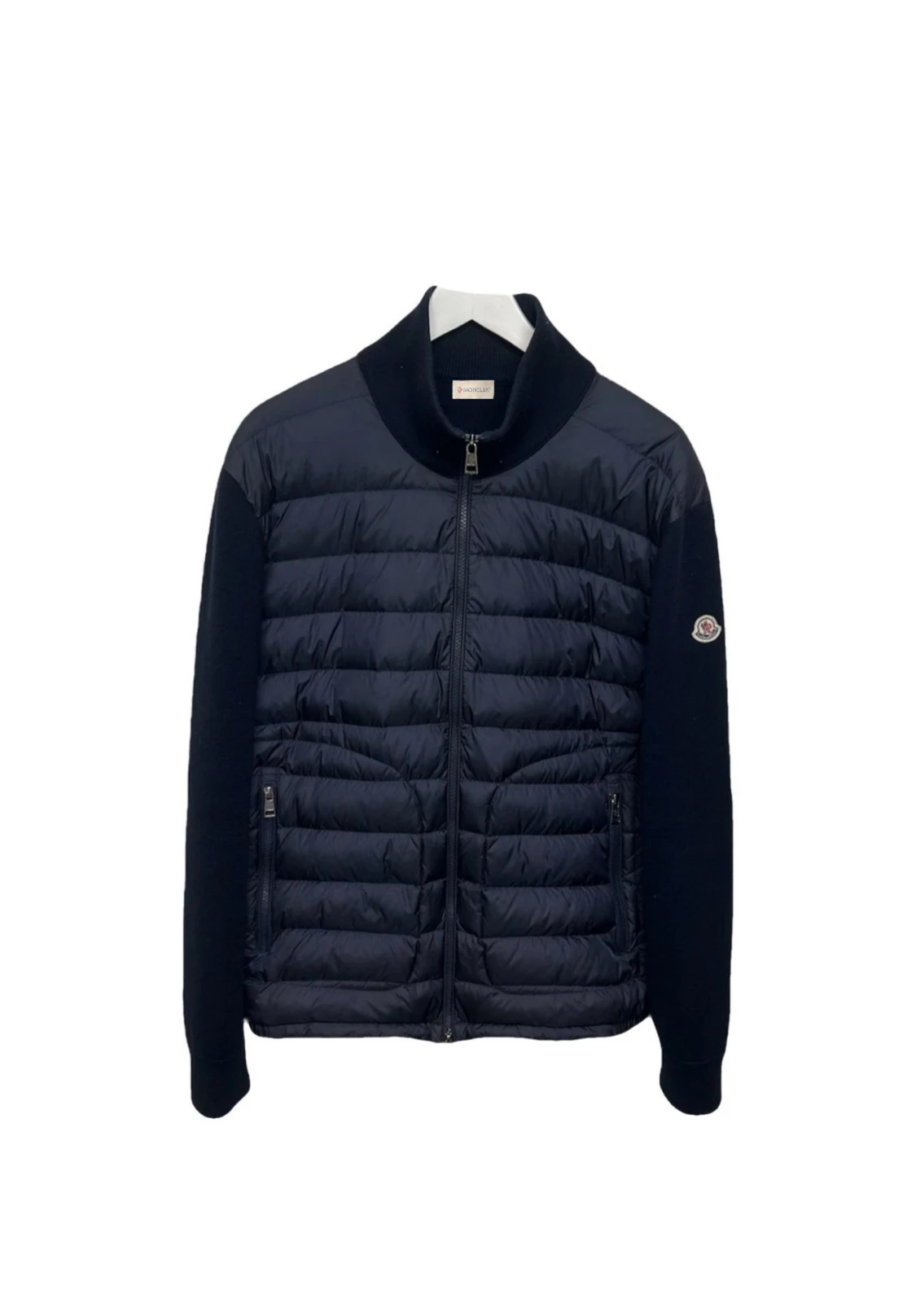 Mörkblå Moncler cardigan i storlek L