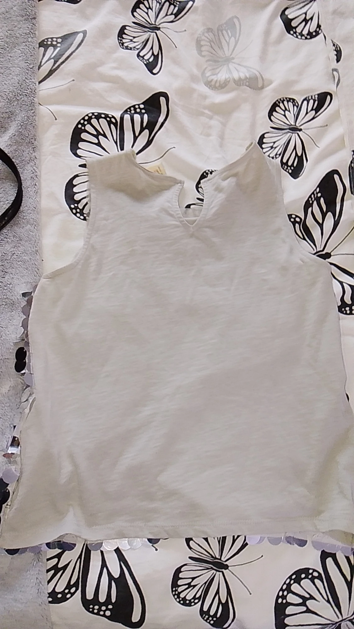 Silvrig paljett topp från Zara Kids - 1