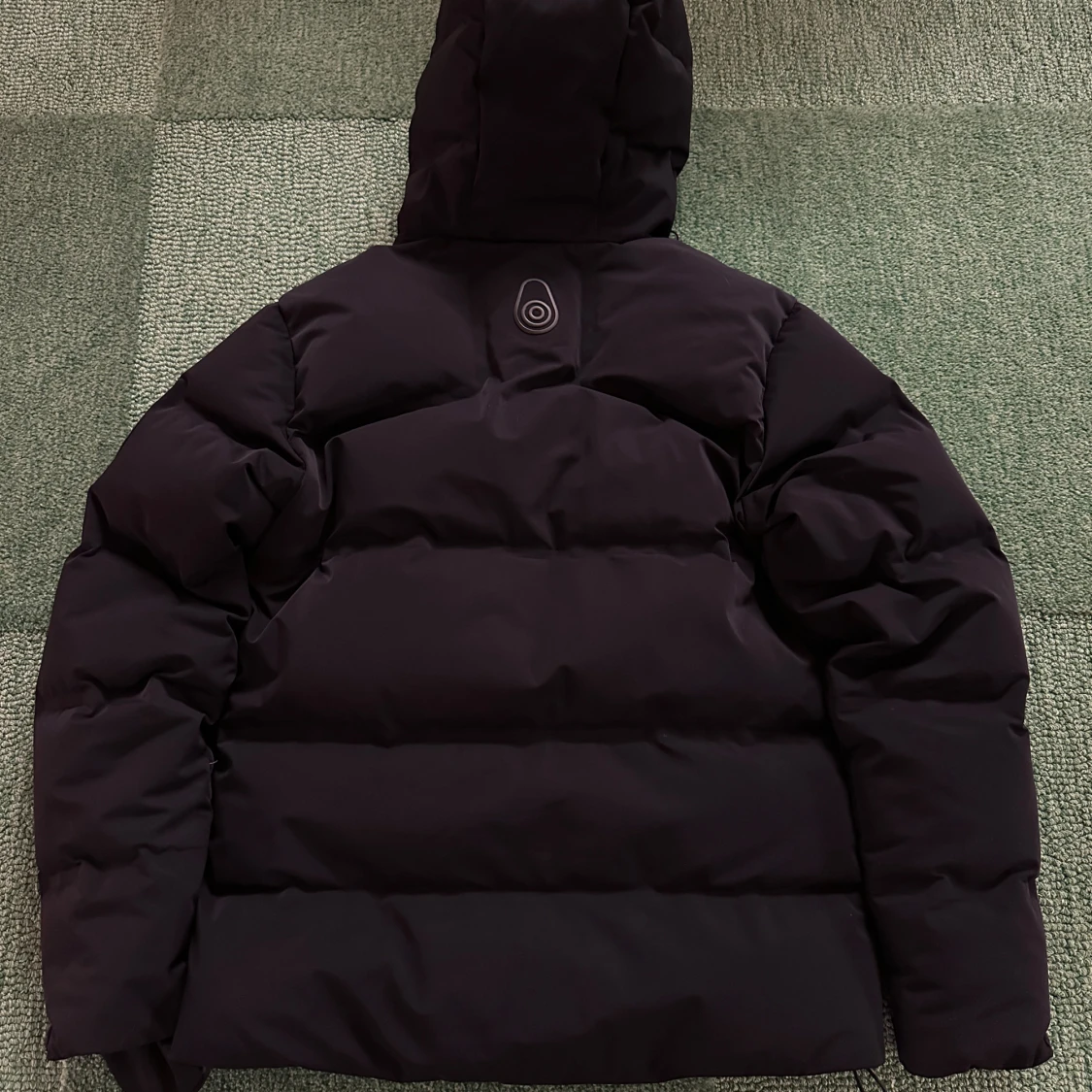 Svart Sail Racing pufferjacka med huva - 1