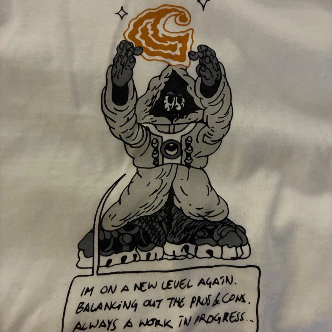 Vit långärmad Carhartt tröja S - 2