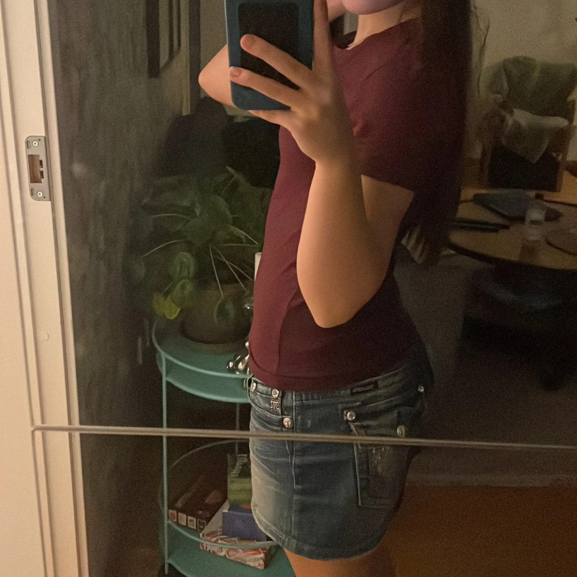 Röd tight T-shirt  - 1