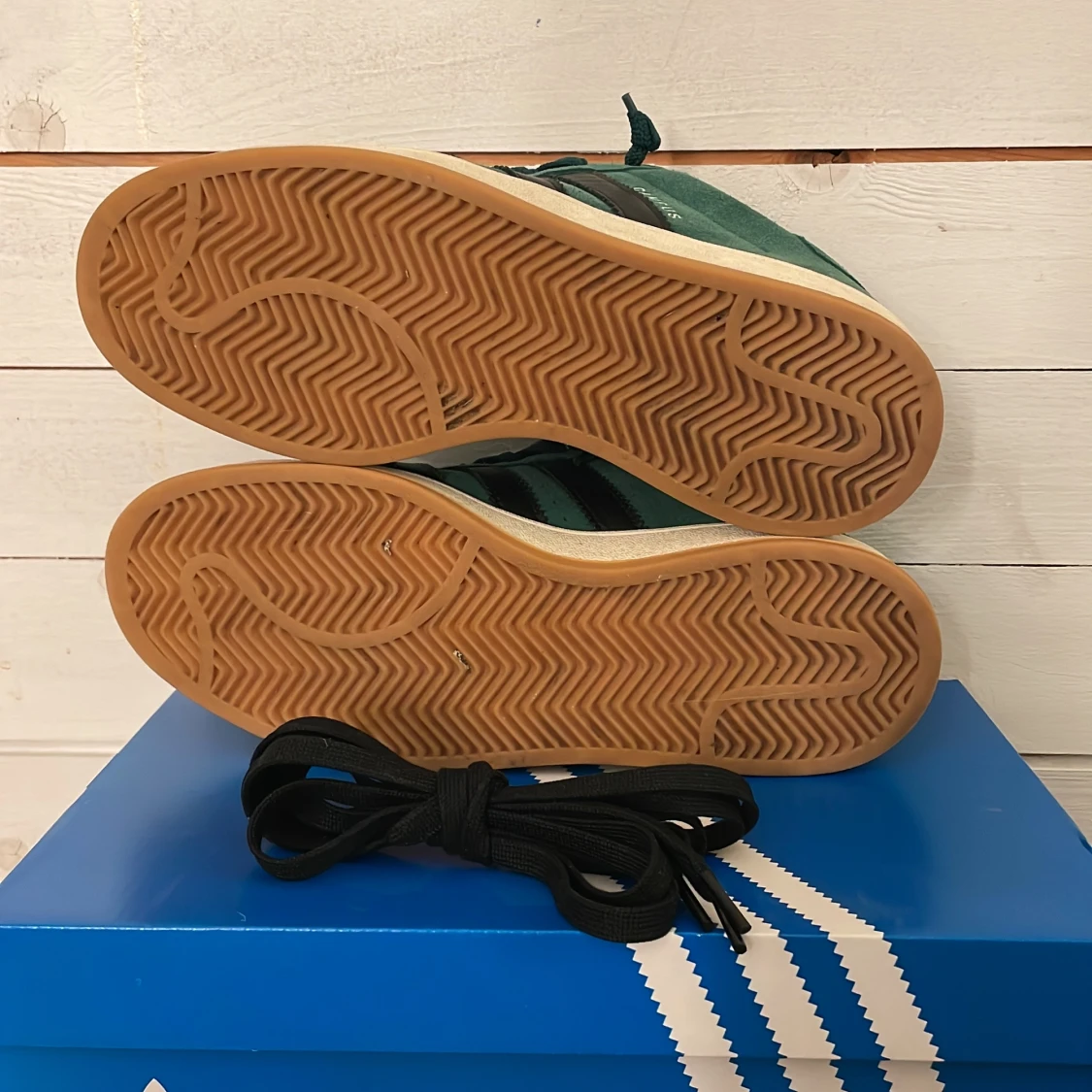 Adidas Campus gröna sneakers mocka - 2