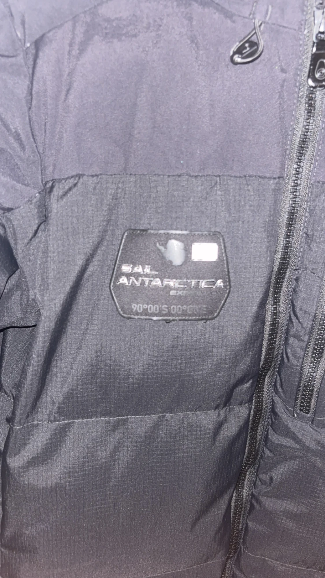 Svart Sail Racing dunjacka med huva - 2