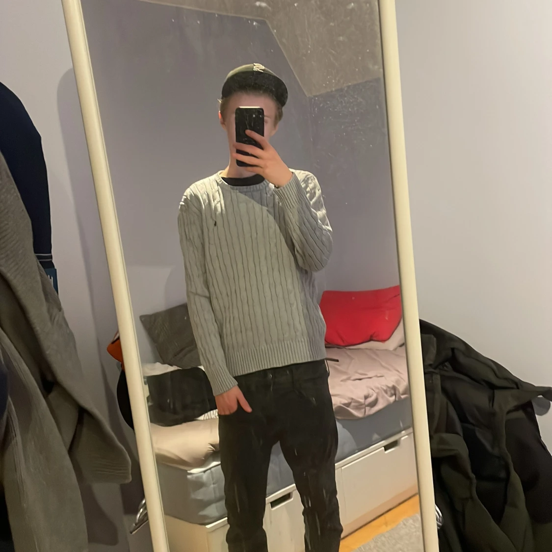 Grå stickad tröja Polo Ralph Lauren - 4