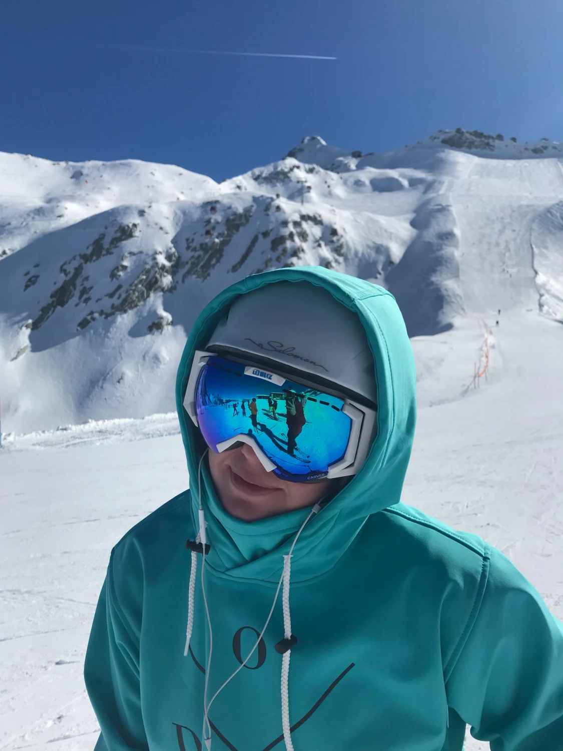 Turkos hoodie/jacka från Dope  - 2