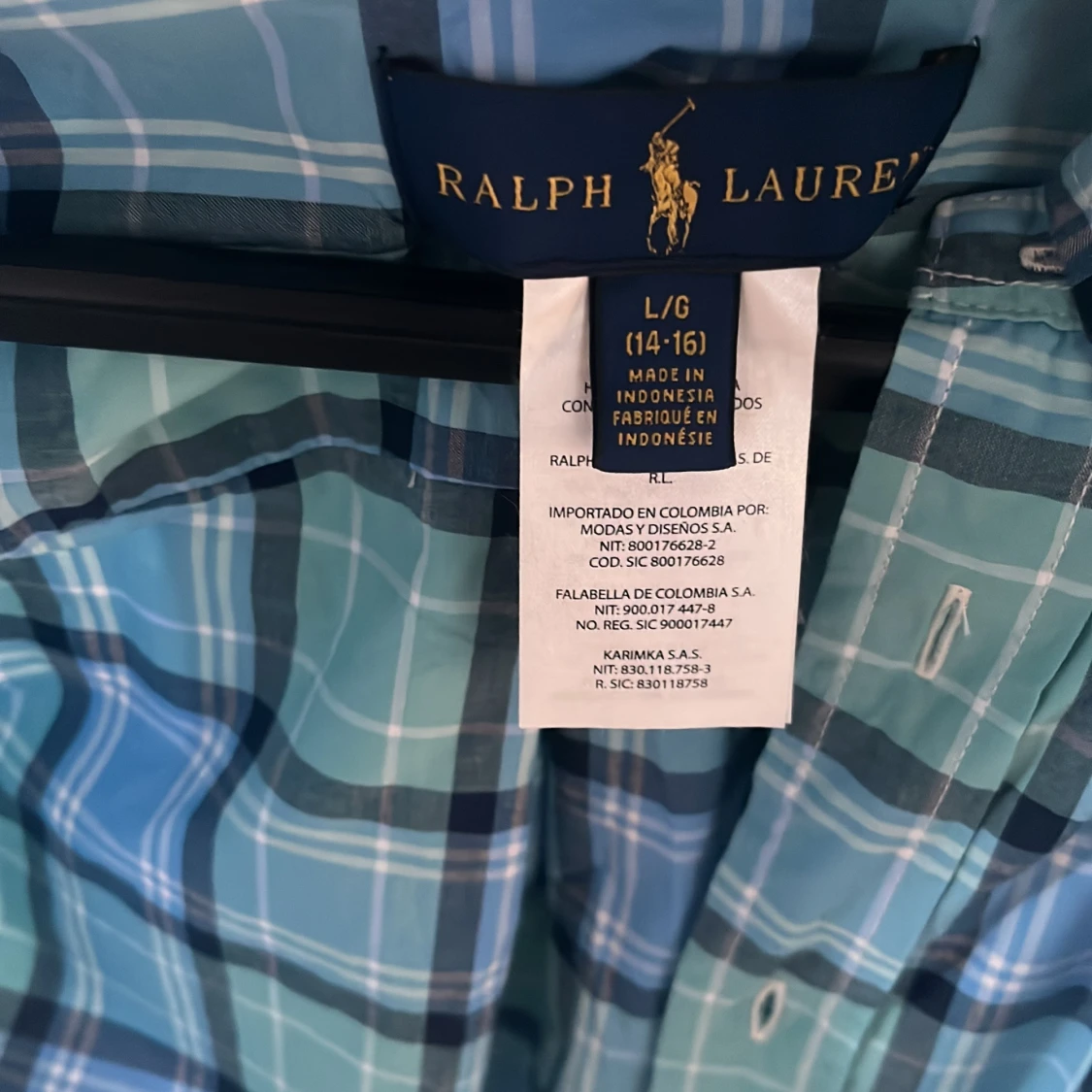 Rutig blå skjorta från Ralph Lauren - 2