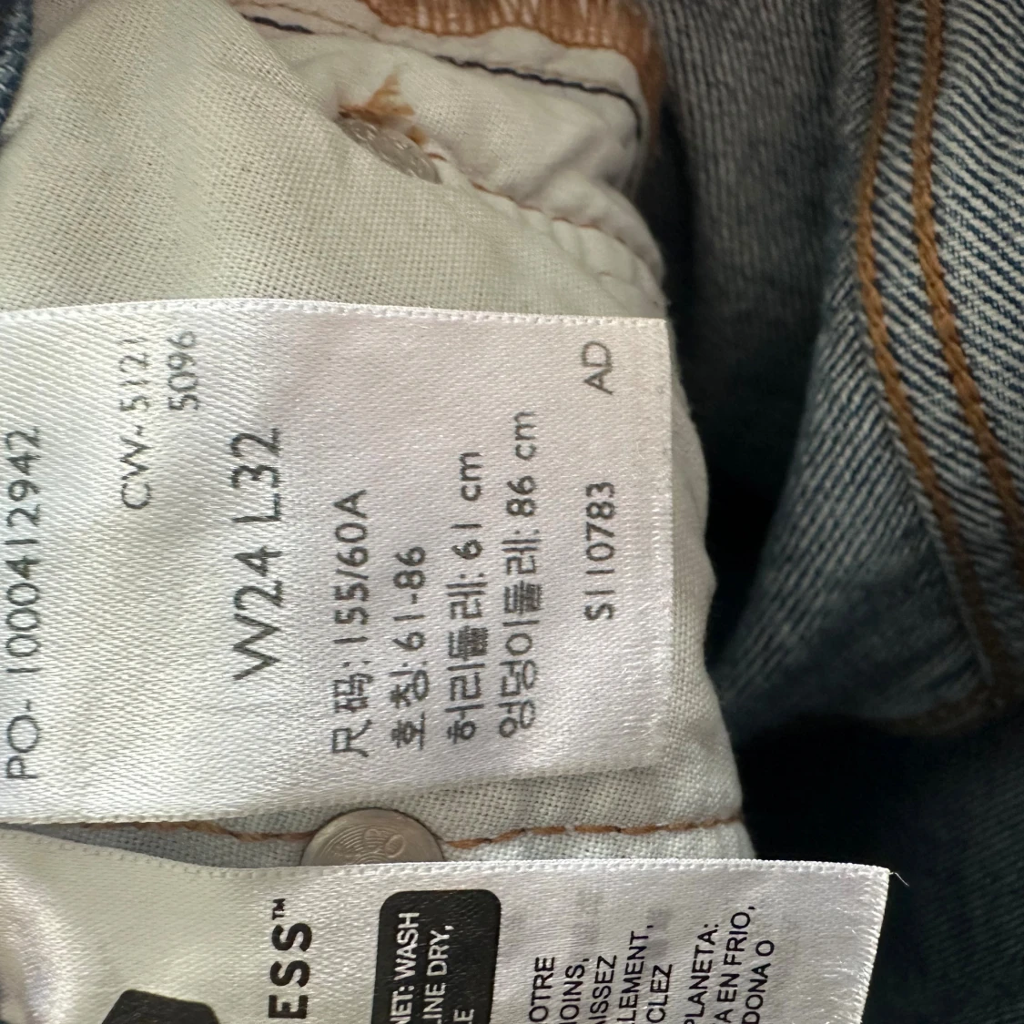 Levi's 501 blå jeans - 4