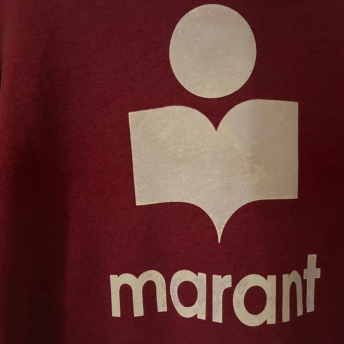 Vinröd hoodie från Isabel Marant - 1