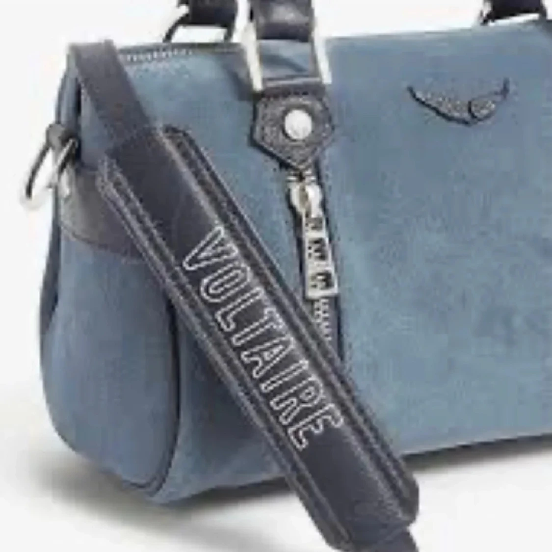 Blå mocka handväska från Zadig & Voltaire - 2