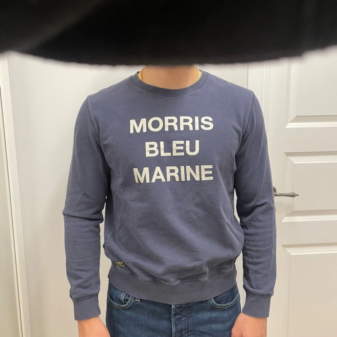 Blå sweatshirt från Morris, strl M