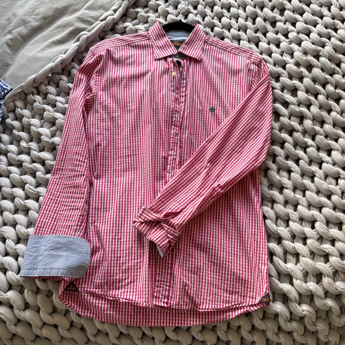 Röd och vit rutig Morris skjorta 