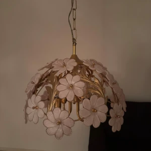 Taklampa - Fin vintage lampa från 1900 talet rosa guld! Ge prisförslag