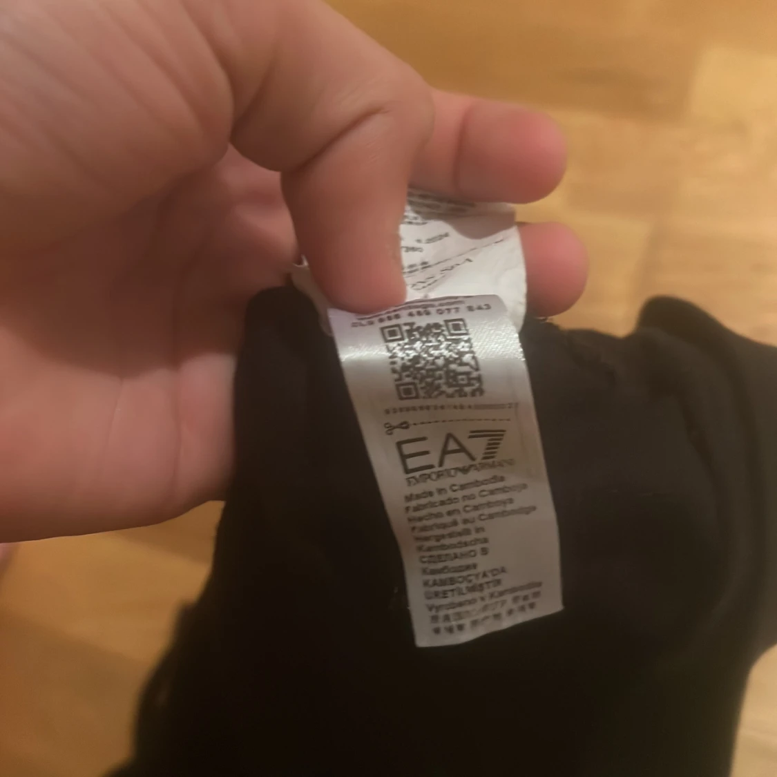 Svart EA7 Emporio Armani hoodie S - 4