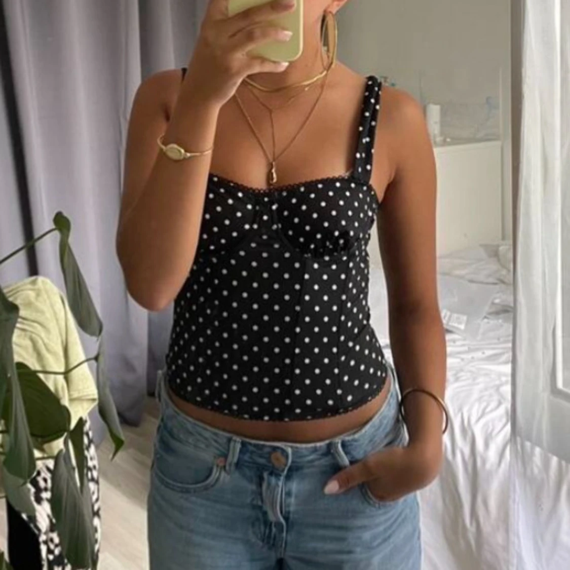 As snygg prickig festlig topp xs/s