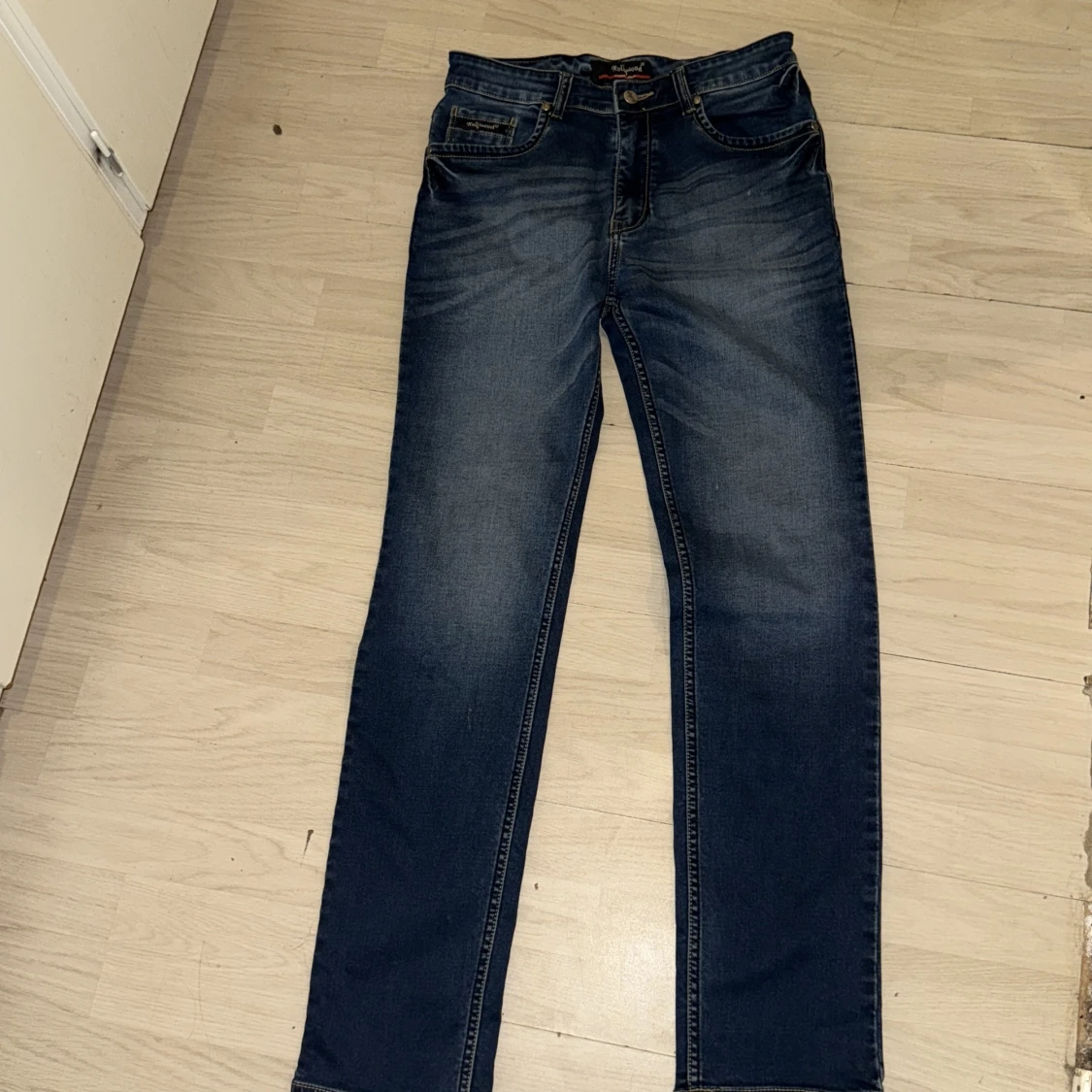 Mörkblå Replay jeans straight fit - 1