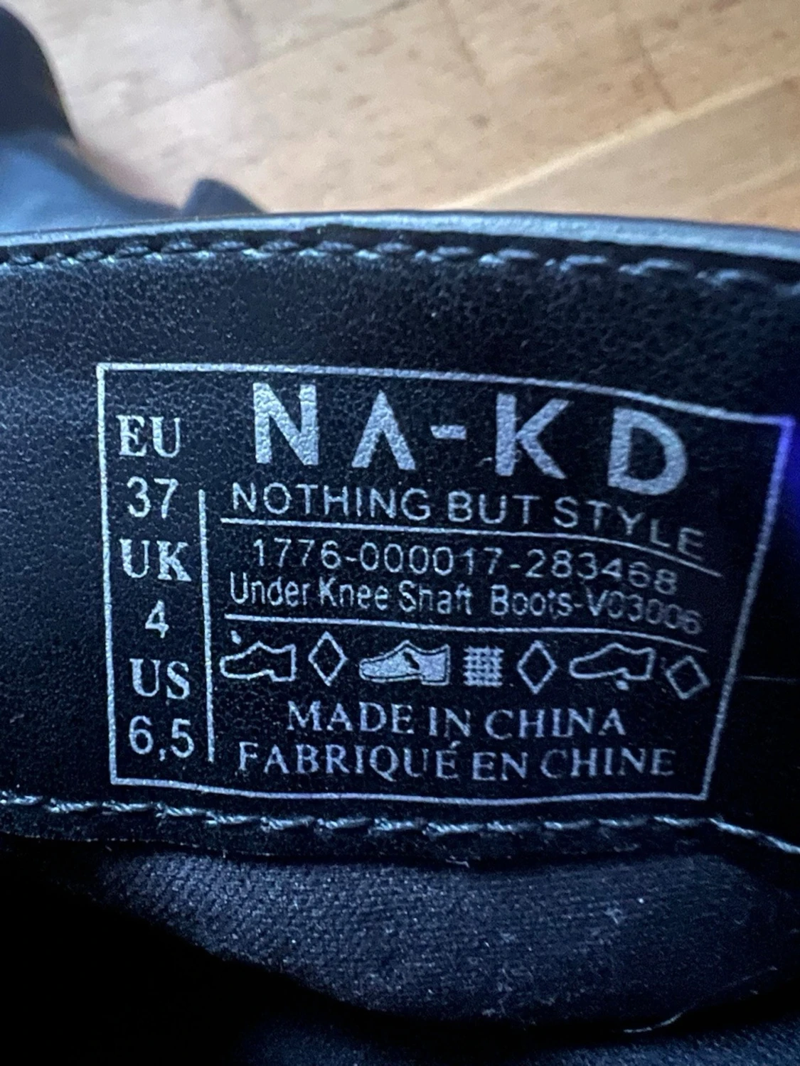 Svarta höga boots med grov sula - 6