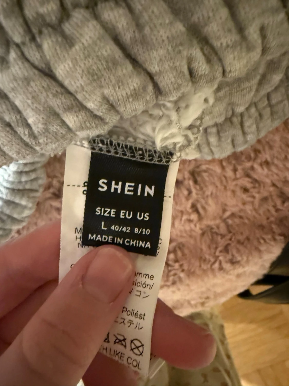 Grå mjukisbyxor från SHEIN, storlek L - 1