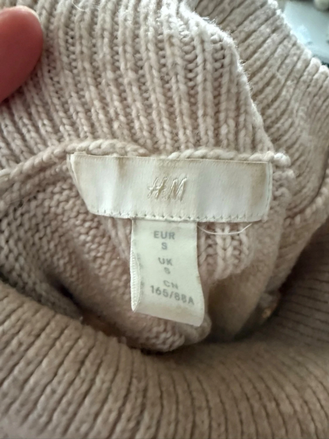 Beige polotröja från H&M, stickad - 3