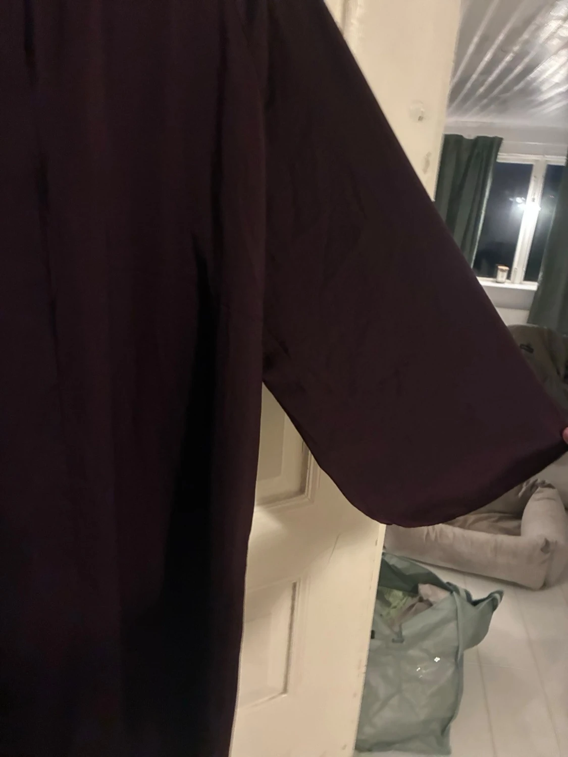 Vinröd/lila långklänning med knyt från inwear copenhagen - 3