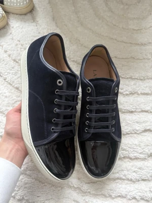 Lanvin Cap Toe Navy  - 2025 modell, använda 1 gång! Uk12 fits 46-47