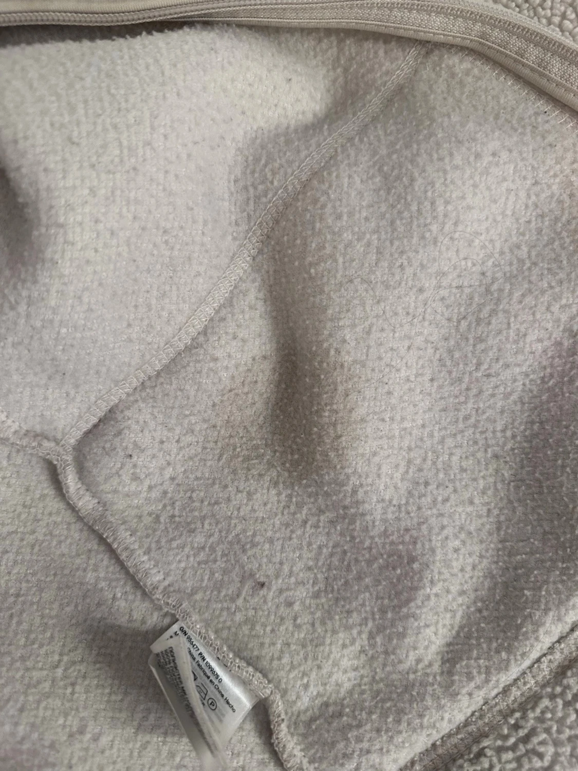 Beige teddyjacka med dragkedja H&M - 2