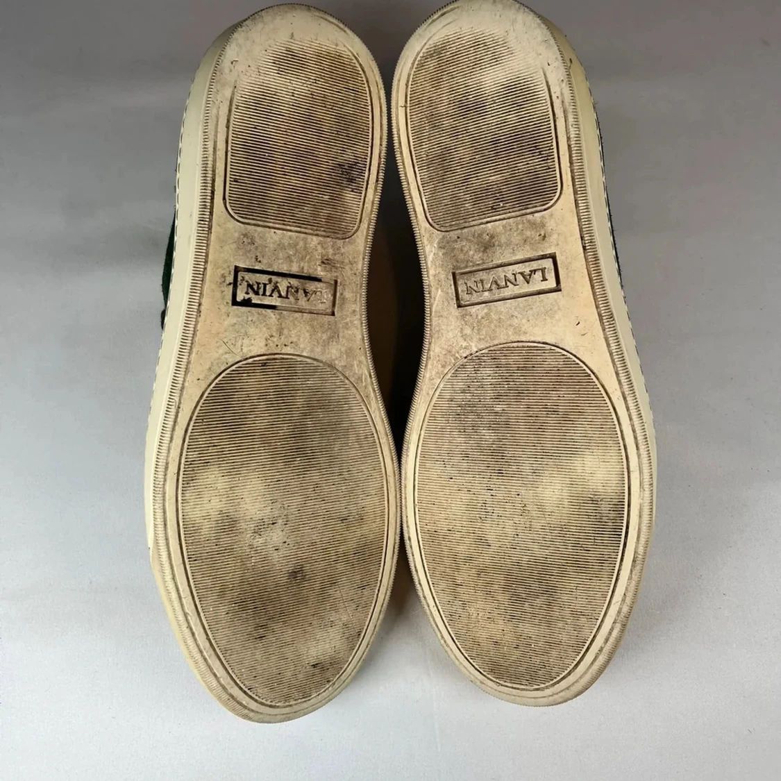 LANVIN DBB1 gröna mockasneakers - 3