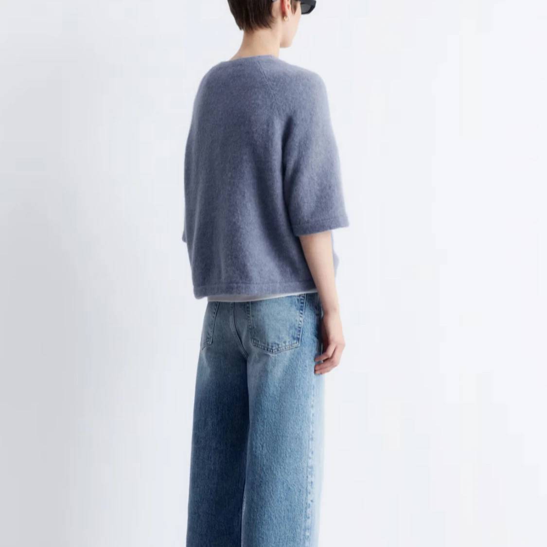 Ljusblå stickad tröja Other Stories - 1