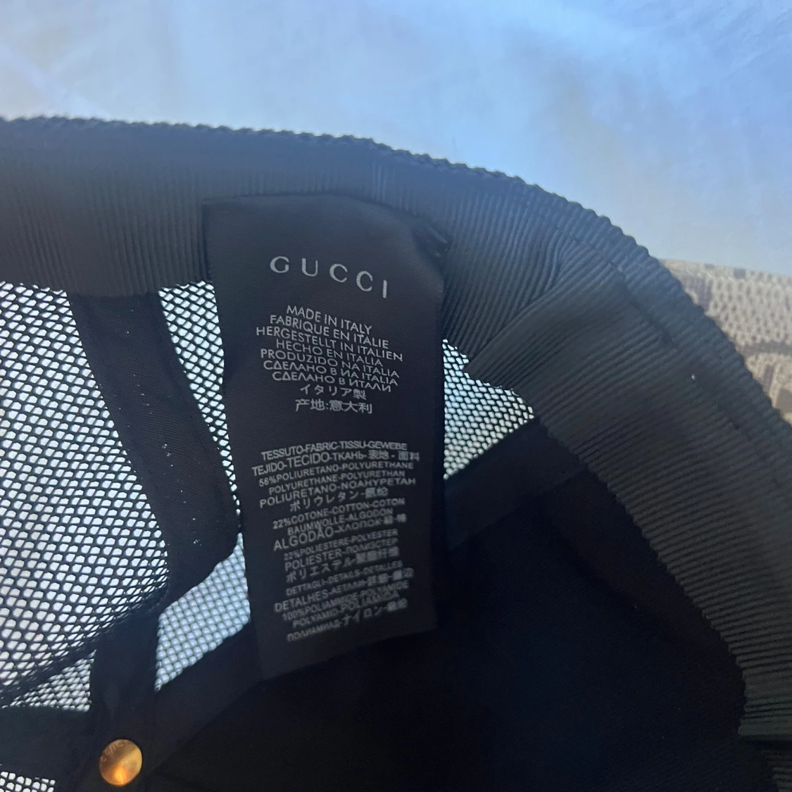 Gucci keps med orm och GG-mönster - 2