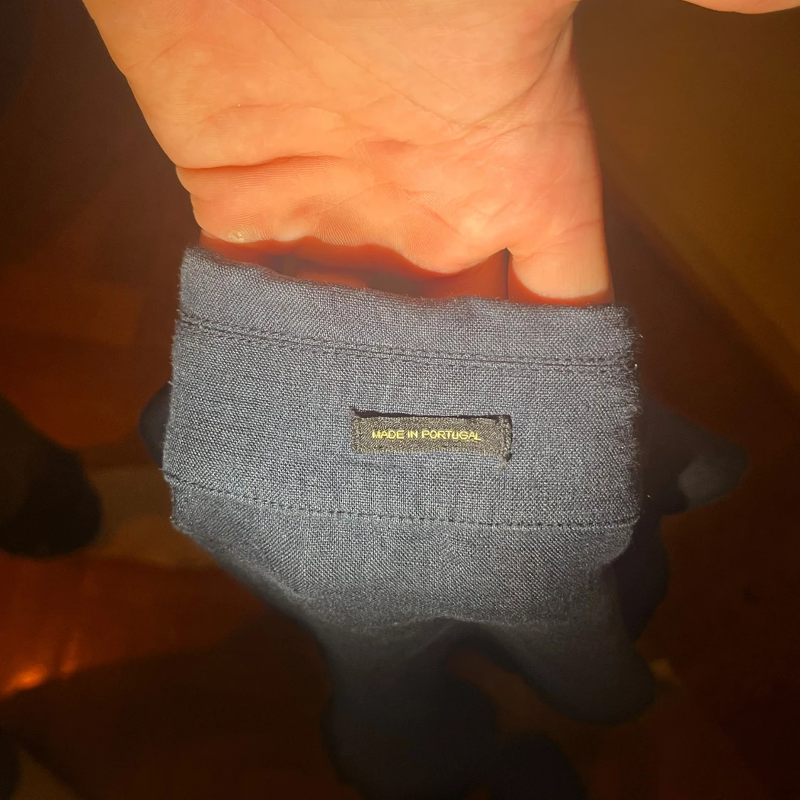 Mörkblå overshirt från Massimo Dutti - 3