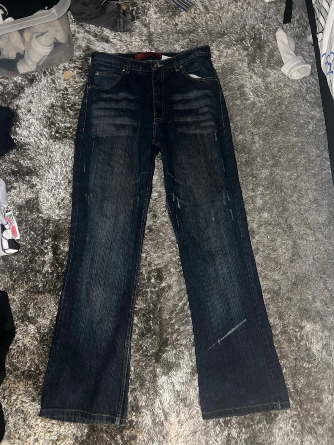 Mörkblå raka jeans från Levi's - 1