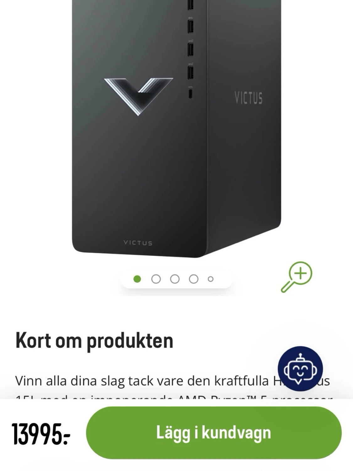 HP Victus stationär gamingdator