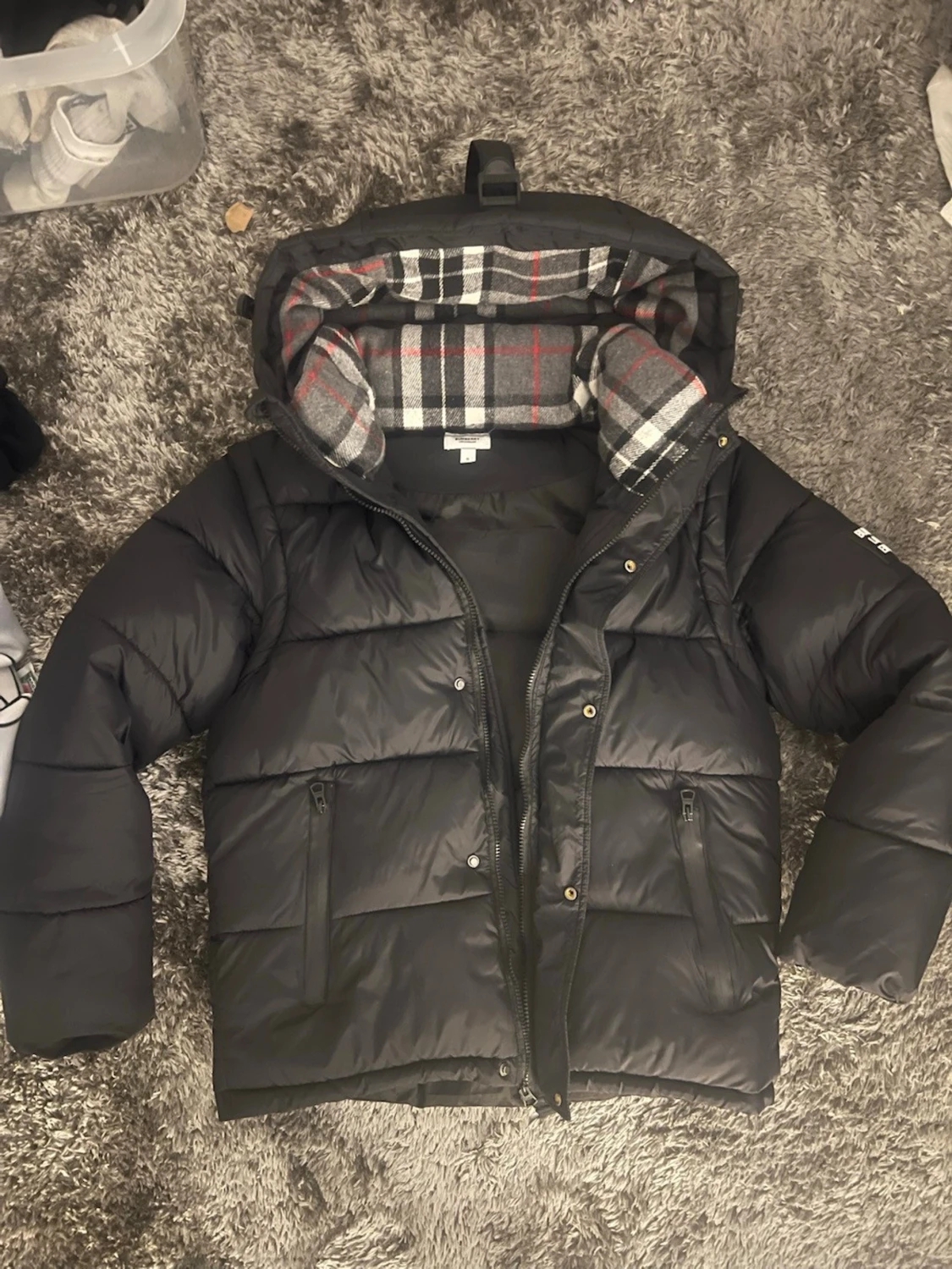 Rutig jacka från Burberry i S - 4