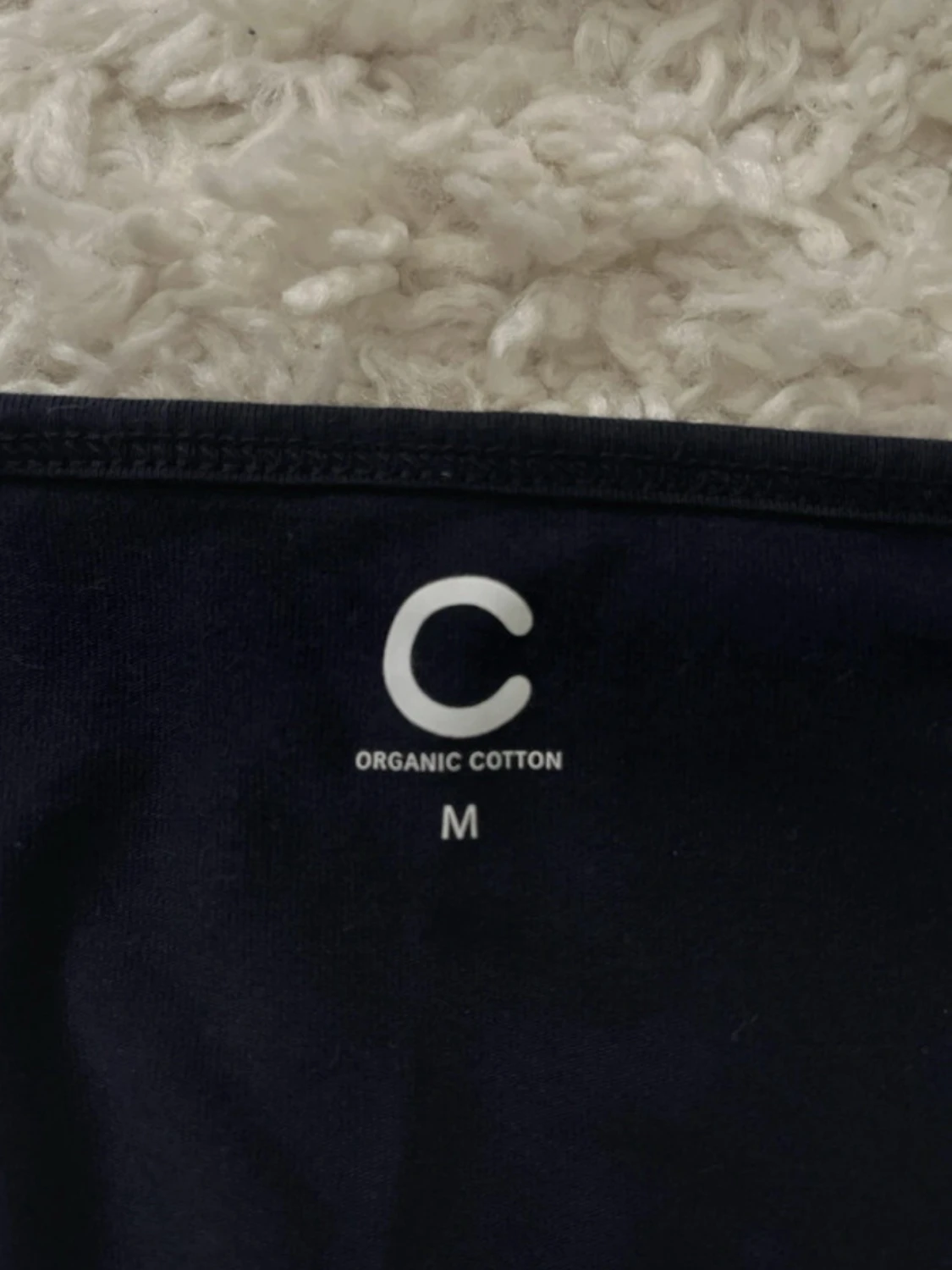 Mörkblå linnetopp med smala band - 2