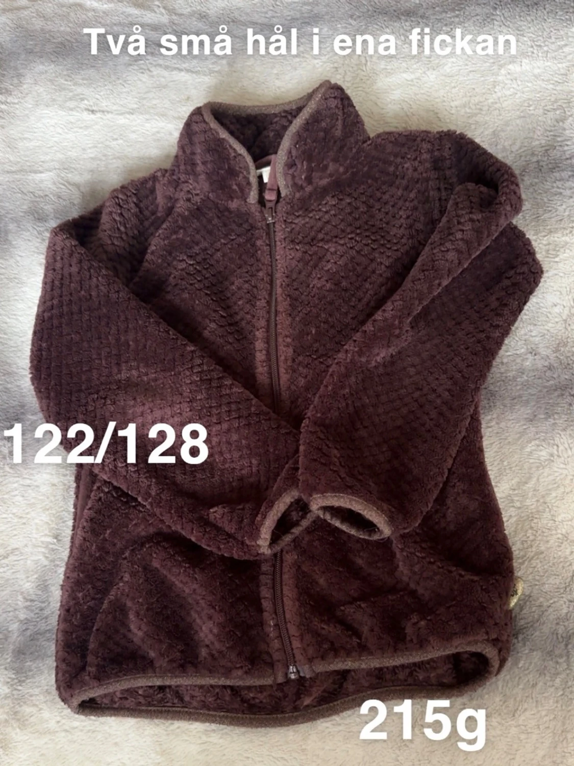  fleecekofta med dragkedja