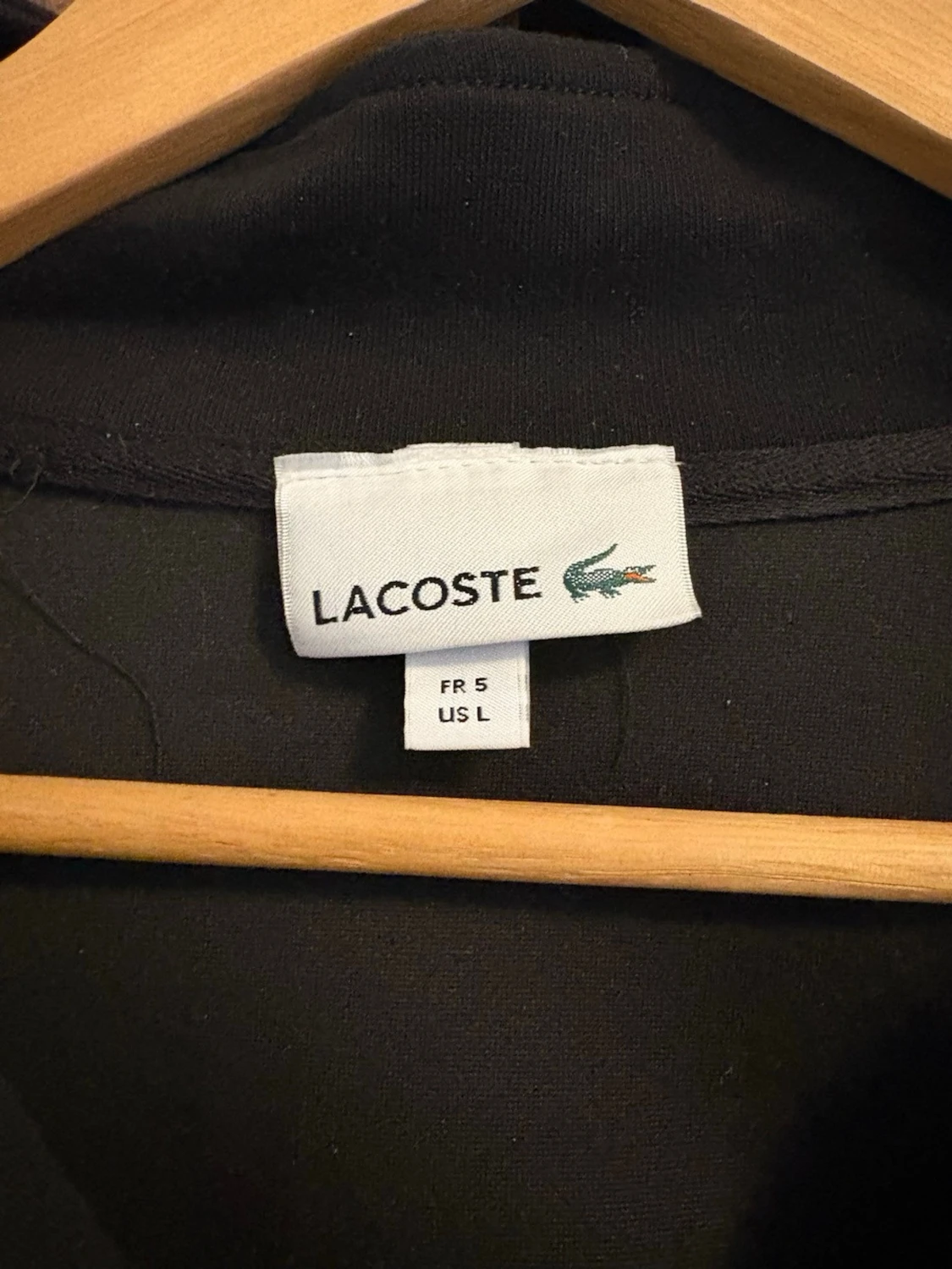 Svart halfzip tröja från Lacoste - 2
