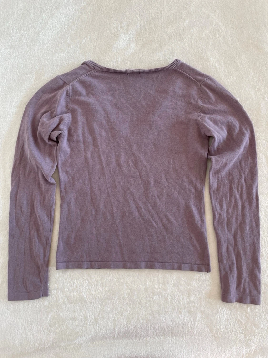 Filippa K långärmad lila tröja  - 4