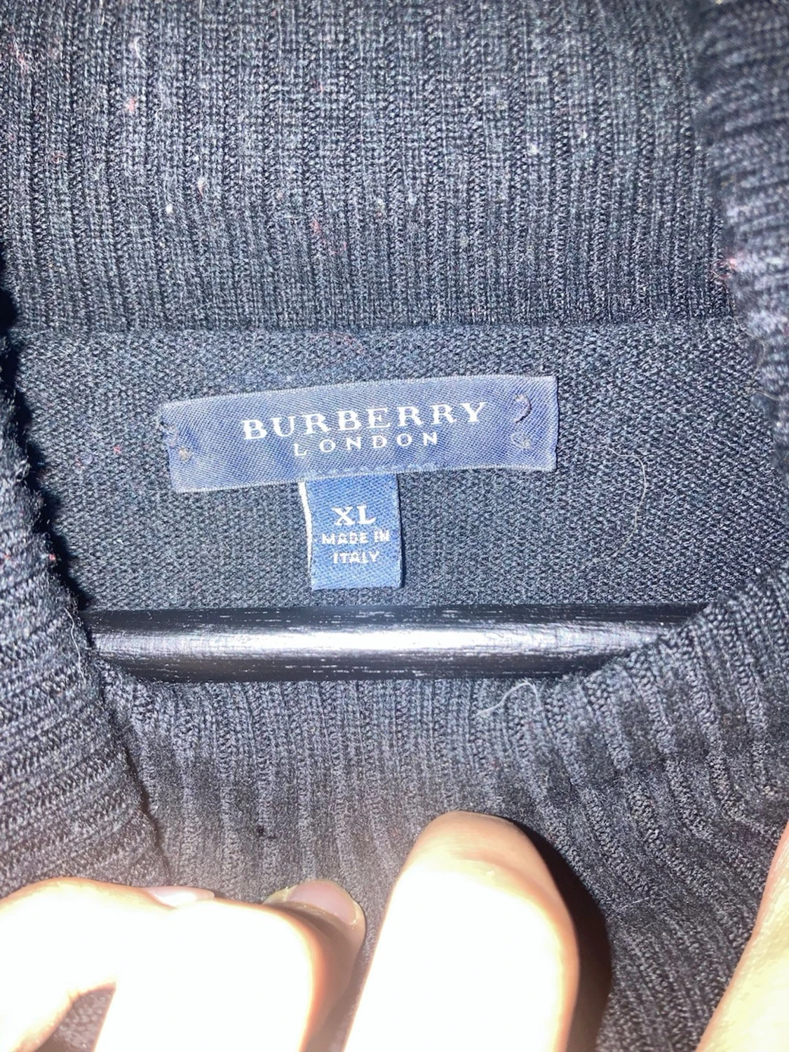 Svart stickad tröja från Burberry - 2